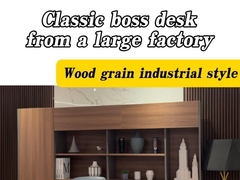 Mesa de muebles de oficina moderna para 4 personas con protector frontal para privacidad