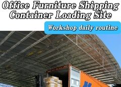 Fotografía en el lugar del traslado y carga de muebles de oficina