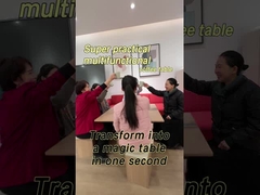 Tabla de café plegable con elevador contemporáneo con 4 taburetes y almacenamiento para uso de muebles de sala de estar