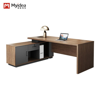 Apoyo a la personalización Myidea Oficina Jefe Escritorio Muebles modernos sencillos Persona única con gabinete de sub