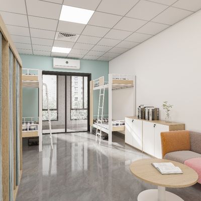 comprar Apartamento Escuela Dormitorio de acero Cama de cama de Myidea Negro Blanco Gris Apoyo personalización online manufacture
