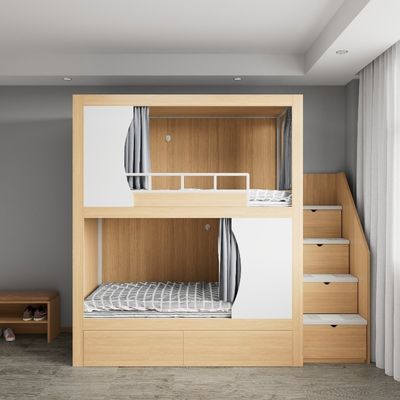 comprar 2600 X 900 X 2400 mm Cama de cama de la escuela con corte Perforación y galvanización soporte de personalización online manufacture