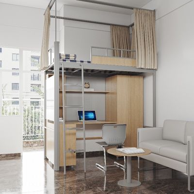 Comprar La cama del apartamento de estudiantes moderno con cortina de cama y super privacidad debajo de la mesa de la cama soporte de personalización online manufacture