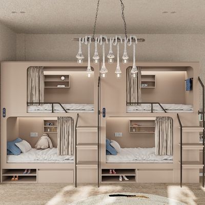 comprar Apoyo a la personalización Apartamento moderno Camas de lecho de madera con calzado Requerido gris / plata online manufacture