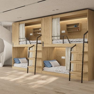 comprar Apoyo a la personalización Furniture de cama de dos pisos seguro firme y estable para el apartamento moderno que todo lo envuelve online manufacture