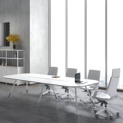 comprar Soporte de personalización Mesa de conferencias de metal blanco como la nieve moderna con 36 opciones de color 3000 * 1400 * 760 / 3600 * 1500 * 760 online manufacture