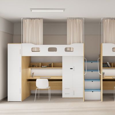 comprar Escalera de almacenamiento silenciosa no resbaladiza personalizada y barandilla de protección gruesa 4600*900*2120 Cama de apartamento para niños/adolescentes/adultos jóvenes hecha en la fábrica de Foshan Myidea online manufacture