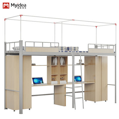 Comprar Soporte de personalización Bella y práctica, cama doble de apartamento para estudiantes con marco de cortina online manufacture