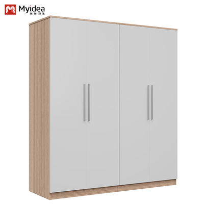Comprar Moderno contemporáneo y sencillo armario de dormitorio personalizado con bastón colgante Panel de almacenamiento amplio Muebles de madera online manufacture