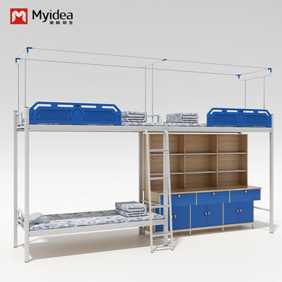 Comprar Dormitorio de estudiantes personalizable piso de tres plazas cama y personalización escritorio de tres plazas online manufacture
