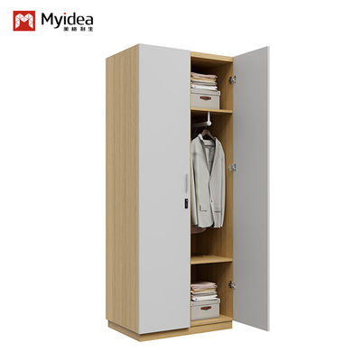 Comprar Apoyo a la personalización Diseño moderno y sencillo Armario de dormitorio de acero metálico con bastón colgante Amplio espacio de almacenamiento Muebles para el salón del hotel online manufacture