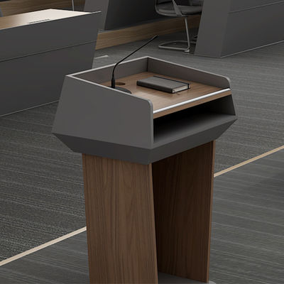Comprar Apoyo a la personalización Moderno Lectern Panel de madera Materiales de acero plástico Escenario Centro de eventos grandes Sala de reuniones de la escuela Oficina Hotel Gimnasio al aire libre online manufacture