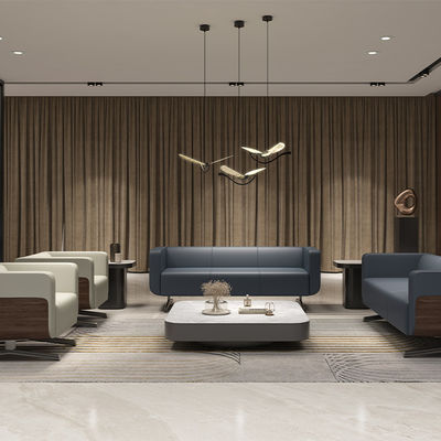 comprar Soporte a la personalización Nordic Minimalismo Sofá de cuero Conjunto de oficina Dormitorio Diseño seccional tradicional Piernas metálicas Sofas de un solo asiento Triple online manufacture