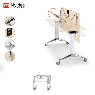 comprar Apoyo a la personalización Diseño clásico moderno Escritorio plegable Escritorio grande Muebles de sala de entrenamiento Hogar Escuela Oficina Clases de entrenamiento Panel estilo de madera online manufacture