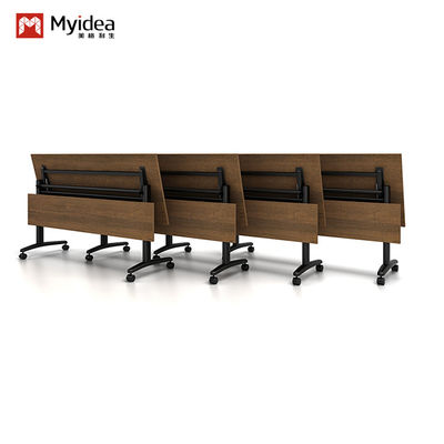 comprar Serie oscura Apoyo al diseño personalización Escritorio plegable móvil Gran sala de entrenamiento Muebles Modular estilo tablero de madera Oficina de hogar online manufacture