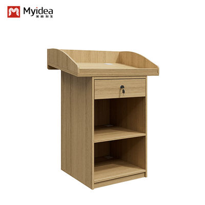 comprar Moderno Panel de madera Personalización de podio para salas de reuniones comerciales Aulas Auditorios para mesas de discursos online manufacture