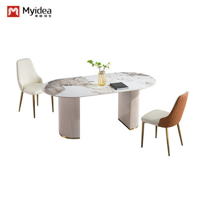 Comprar Apoyo a la personalización estilo italiano luz lujosa mesa de comedor y silla para uso doméstico, apartamento pequeño online manufacture