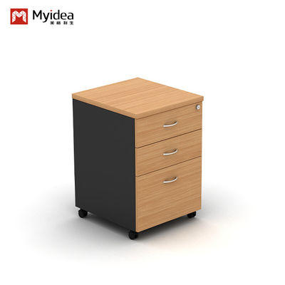 Customizable and Practical Combination Lockable Fixed Cabinet for Office , Simple Desk Edge Low Cabinet with Drawers