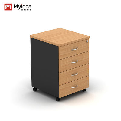 Customizable and Practical Combination Lockable Fixed Cabinet for Office , Simple Desk Edge Low Cabinet with Drawers