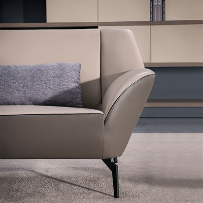 Modern Three Person Business Hotel Reception And Reception Room, Lobby For Negotiation, Office Sofa, Leather Sofa, Coffee Table Combination