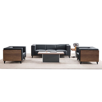 Modern Minimalist Modular Combination Leather Sofa Set, Resting Area, Company Reception, Negotiation, Office Furniture