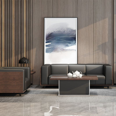Modern Minimalist Modular Combination Leather Sofa Set, Resting Area, Company Reception, Negotiation, Office Furniture