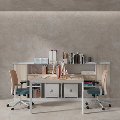 comprar Combinación de escritorio y silla de oficina de finanzas, pantalla moderna simple, escritorio de empleados, escritorio de oficina, asiento para 6-4 personas, stand online manufacture