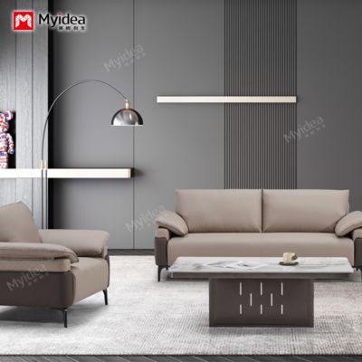 Luxury Modern Office Furniture, Commercial Furniture, Corner Sofa, Executive Office Sofa, Modern Leather Office Sofa