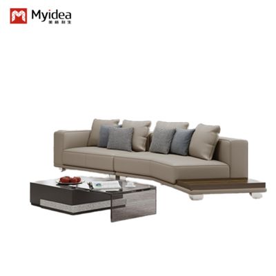Italian Horizon Sofa Modern Simple Living Room Villa Large Flat Floor Clubhouse Homestay Corner Combination Sofa