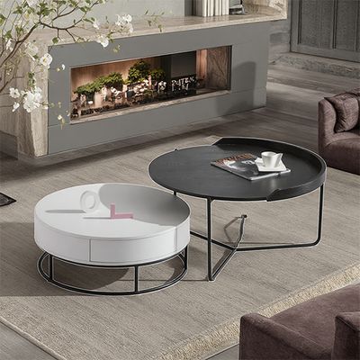 Minimalist Iron Art Nordic Minimalist Light Luxury Tea Table Italian Tea Table Size Combination Living Room Small House Household