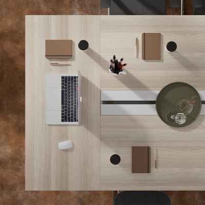 Office Furniture Foshan Source Factory Large Capacity Wiring Space Conference Desk