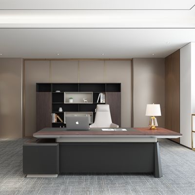 comprar Escritorio de la oficina del jefe, mesa y silla de combinación moderna simple, estilo chino nuevo, escritorio de clase grande, escritorio individual del presidente, muebles de oficina del gerente online manufacture