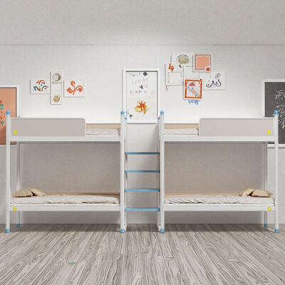 comprar Cama Reforzada para Cuatro Personas, Dormitorio Escolar, Literas Estables para Estudiantes, Escalera, Cama de Dormitorio para Múltiples Empleados online manufacture