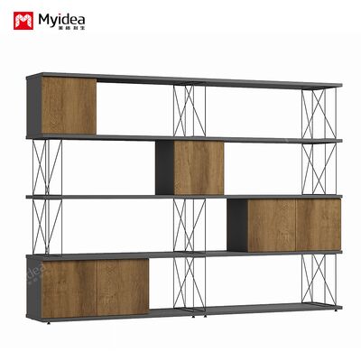 Storage Iron Wire Cabinet Plate Steel Pipe Combined with Company Document Storage Data Cabinet Interlocking Partition Cabinet
