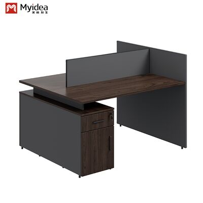 comprar Escritorios de trabajo modernos de madera con espacio de almacenamiento uno frente al otro, diseño independiente, fácil montaje online manufacture