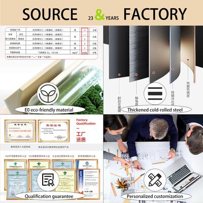 Aluminum Alloy Die-casting Foot Main Desk Supporting Movable Storage Sub Cabine