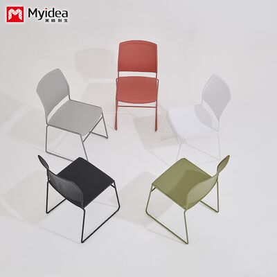 New Thick Cross Border Durable Dining Chair Modern Simple Backrest Leisure Chair Stackable Plastic Chair