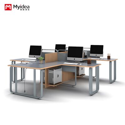 comprar Escritorio de oficina combinado moderno minimalista para dos personas con pantalla, partición para tarjetero, escritorio combinado para personal para varias personas online manufacture