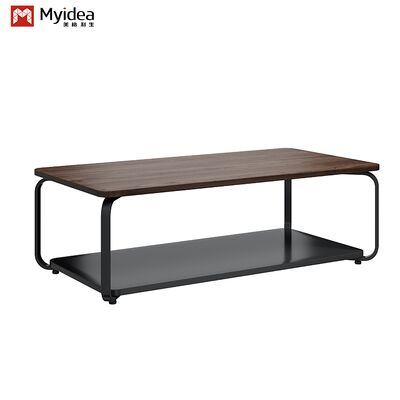 Simple Style Wood Coffee Table and Negotiation Table with Steel Feet and Plates Eco-Friendly Commercial Furniture manufacture