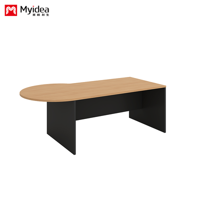 L-Shaped Executive Desk, Melamine Board Material, Spacious Corner Workstation for Office