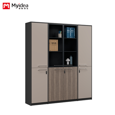 Office Filing Cabinet with Glass Door Light Strip, Filing Cabinet Storage Cabinet