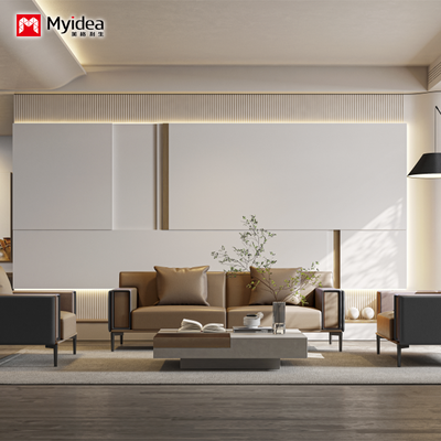 comprar Sofá de cuero italiano, combinación de mesa de café, recepción de la oficina de liderazgo, asientos modernos y simples para tres personas online manufacture