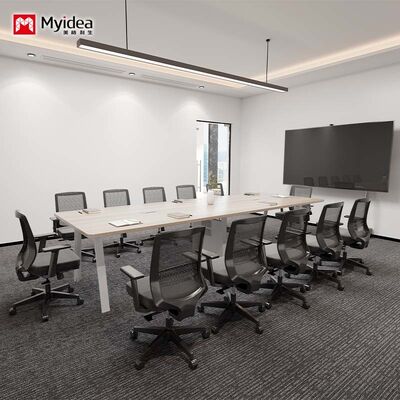 Comprar Muebles de oficina de acero Mesa de reuniones Mesa de conferencias moderna Soporte de personalización online manufacture