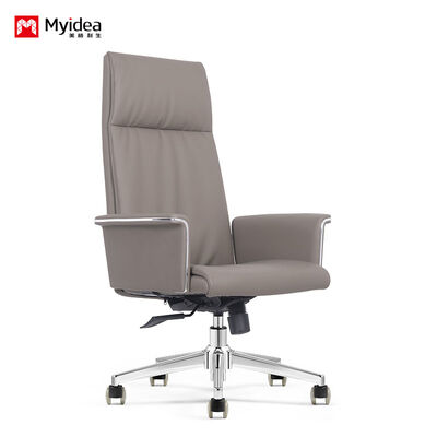 Comprar Silla de Escritorio Ejecutiva de Lujo en Piel – Fabricada con Piel Premium Suave pero Resistente, con Ajuste Neumático de Altura del Asiento y Control Suave de Inclinación/Tensión para Comodidad Durante Todo el Día online manufacture