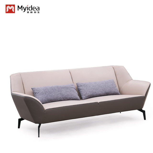 Modern Three Person Business Hotel Reception And Reception Room, Lobby For Negotiation, Office Sofa, Leather Sofa, Coffee Table Combination