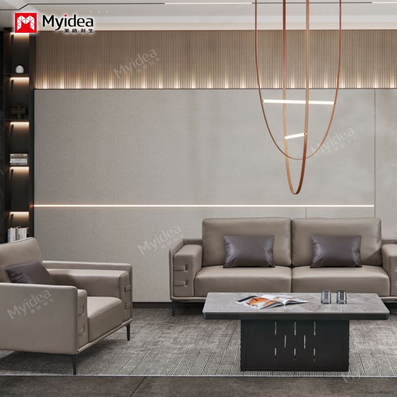Modern simple office sofa, meeting room, VIP area, business reception, VIP room, negotiation and leisure area, sofa combination