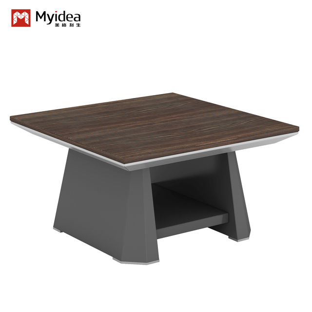 Ultimate Black Lacquer Chicken Wing Wood Dark Triammonium Board Tea Table