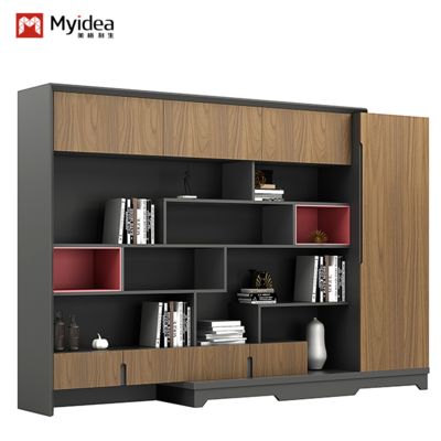Boss'S Desk, File Cabinet, Data Cabinet, Background Storage, Office, Wooden Modern Office, Archive Bookshelf