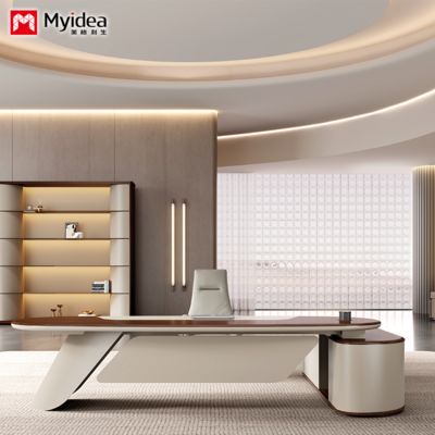 personalización de moda, lujo ligero, gran jefe, escritorio ejecutivo, escritorio ejecutivo senior, escritorio de oficina del presidente, escritorio de almacenamiento