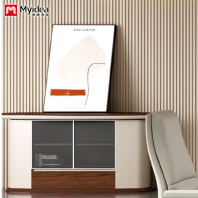 diseño personalizado de pared a suelo, mueble de salón, armario de almacenamiento, mueble bajo, práctico mueble bar para uso en oficina y hogar